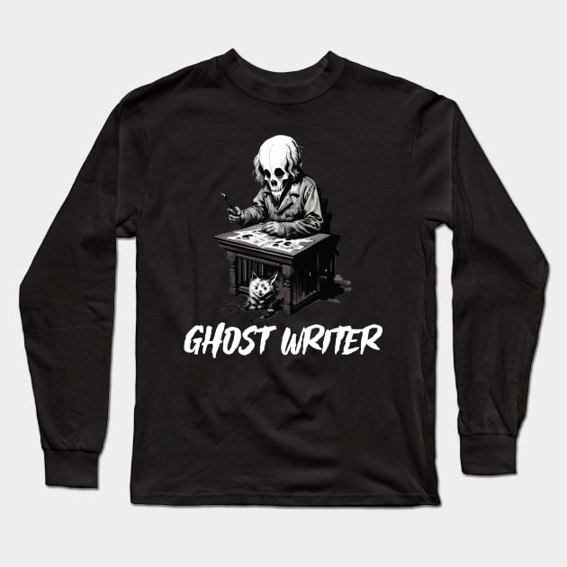 Ghost writer Long Sleeve T-Shirt by Fun Planet